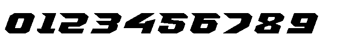 Rev Blade Expanded Font OTHER CHARS