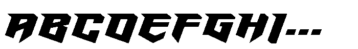 Rev Blade Expanded Font UPPERCASE