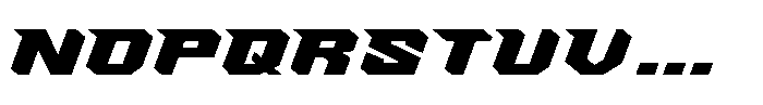Rev Blade Expanded Font LOWERCASE