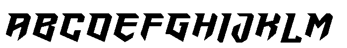 Rev Blade Light Font UPPERCASE