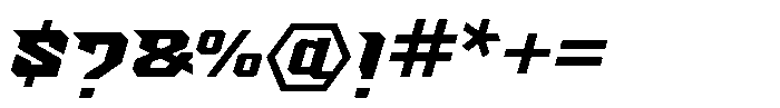 Rev Blade Regular Font OTHER CHARS