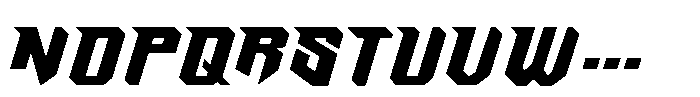 Rev Blade Regular Font UPPERCASE