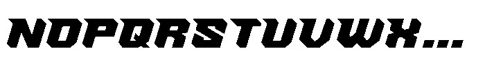 Rev Blade Regular Font LOWERCASE