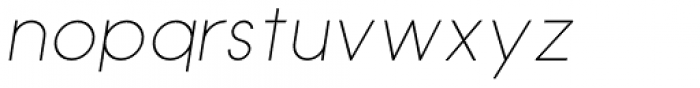 Reva Light Oblique Font LOWERCASE