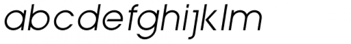 Reva Medium Oblique Font LOWERCASE
