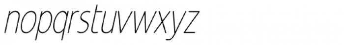Revalo Modern Thin Italic Font LOWERCASE