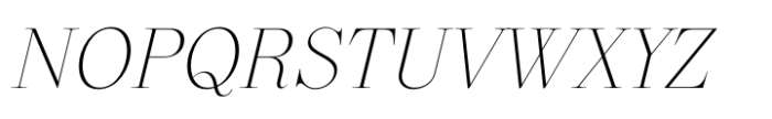 Revaux Extralight Italic Font UPPERCASE