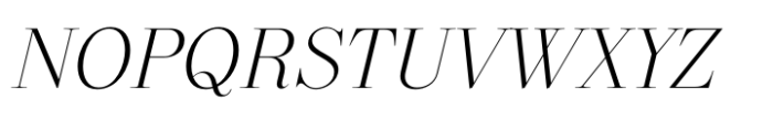 Revaux Light Italic Font UPPERCASE
