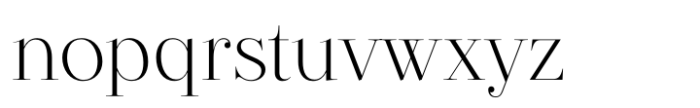 Revaux Light Font LOWERCASE