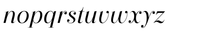 Revaux Medium Italic Font LOWERCASE