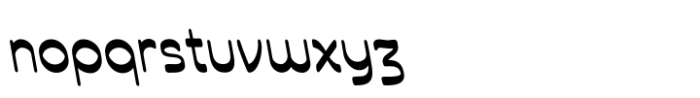 Revecon Bold Backslanted Font LOWERCASE
