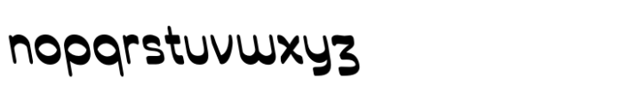Revecon Extra Bold Backslanted Font LOWERCASE