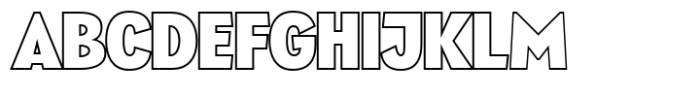 Revelique Outline Font UPPERCASE