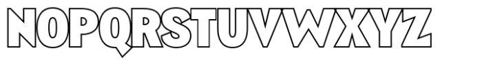 Revelique Outline Font LOWERCASE