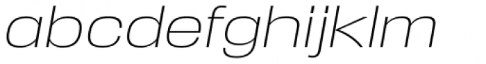 Reversal ExtraLight Italic Font LOWERCASE