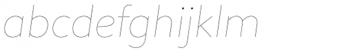 Revisal Hairline Italic Font LOWERCASE