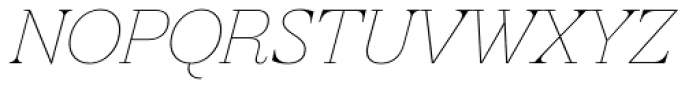Revista Thin Italic Font UPPERCASE