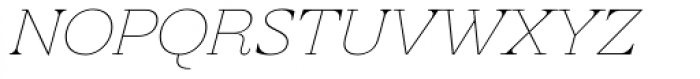 Revista Thin Italic Font LOWERCASE
