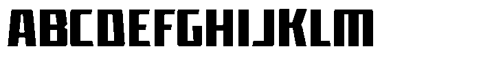 Revob Font UPPERCASE