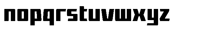 Revob Font LOWERCASE