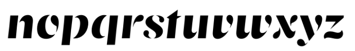 Revolute Bold Slanted Font LOWERCASE