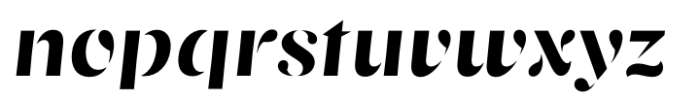 Revolute Medium Slanted Font LOWERCASE