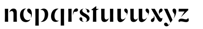 Revolute Regular Font LOWERCASE