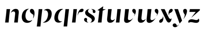 Revolute Slanted Font LOWERCASE