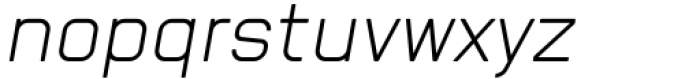 Revx Light Italic Font LOWERCASE