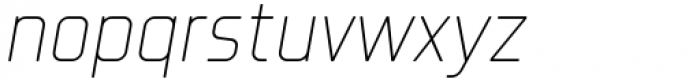 Revx Neue Rounded Thin Italic Font LOWERCASE
