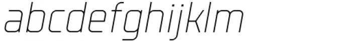 Revx Neue Thin Italic Font LOWERCASE