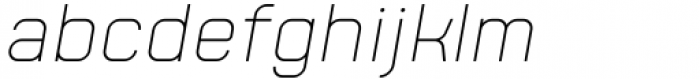 Revx Thin Italic Font LOWERCASE