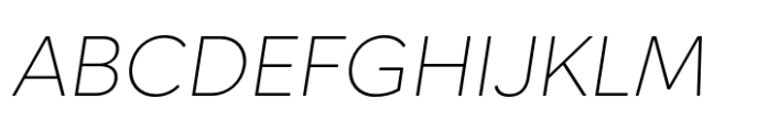 Rewalt Extra Light Italic Font UPPERCASE