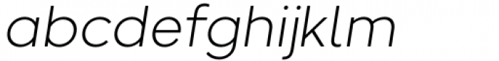 Rewalt Light Italic Font LOWERCASE