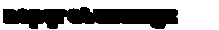Rexa Bold Extrude Font LOWERCASE