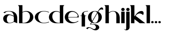 Rexagus Regular Font LOWERCASE