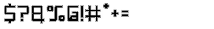 Rexera Inline Font OTHER CHARS