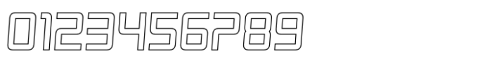 Rexera Italic Outline Font OTHER CHARS