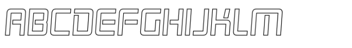 Rexera Italic Outline Font