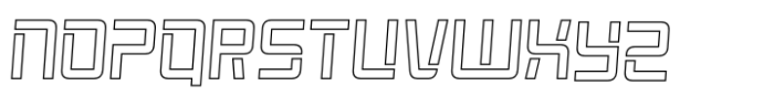 Rexera Italic Outline Font UPPERCASE