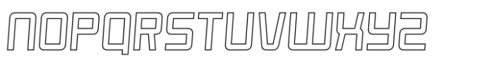 Rexera Italic Outline Font LOWERCASE