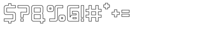 Rexera Outline Font OTHER CHARS