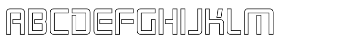 Rexera Outline Font UPPERCASE