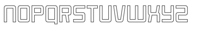 Rexera Outline Font LOWERCASE