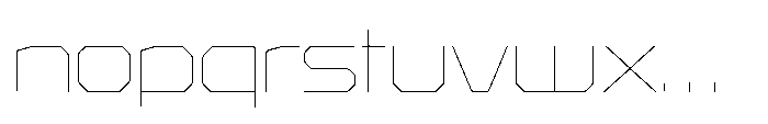 Rexlia Thin Font LOWERCASE