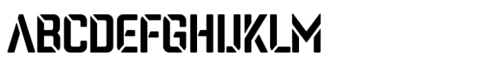 Rexo Stencil Font UPPERCASE