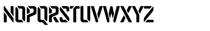 Rexo Stencil Font UPPERCASE