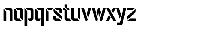 Rexo Stencil Font LOWERCASE