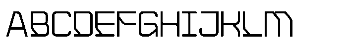 Rexus Cyber Regular Font UPPERCASE