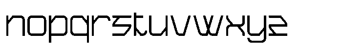 Rexus Cyber Regular Font LOWERCASE